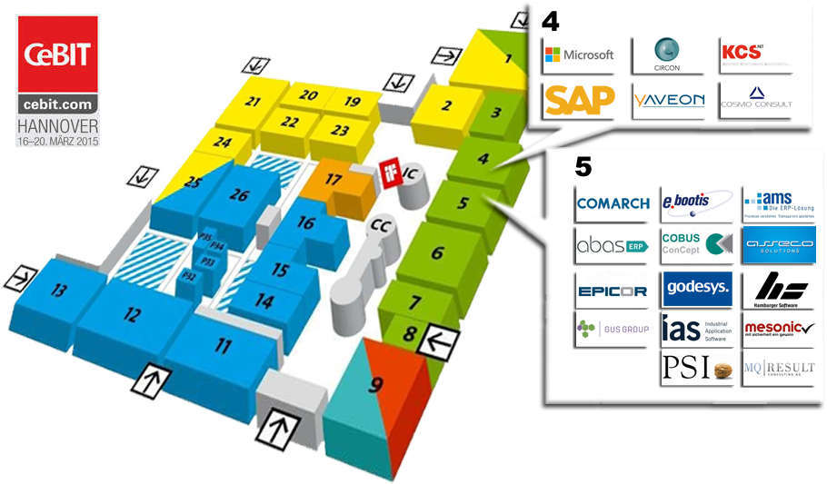 CeBIT 2015 ERP-Software